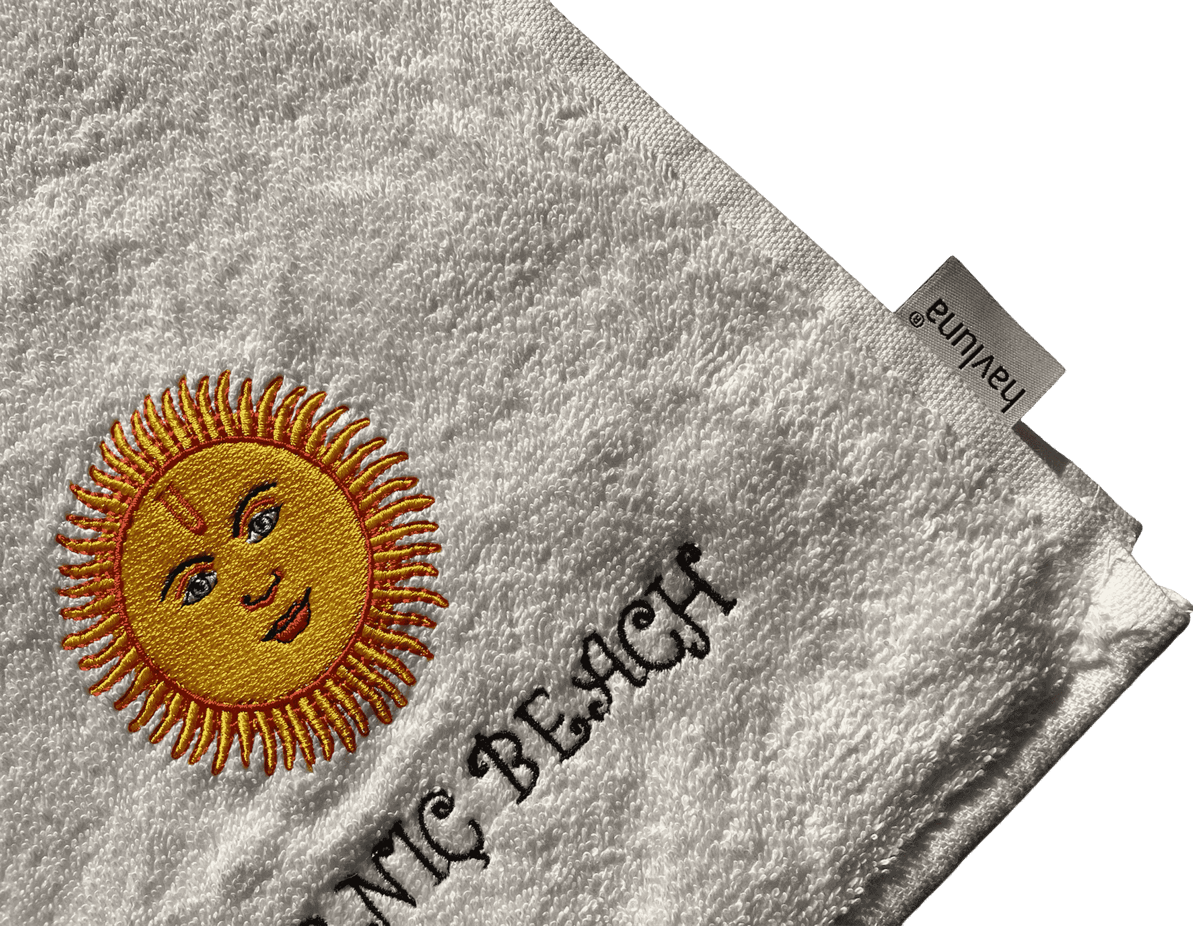 Custom embroidered beach towels with logo